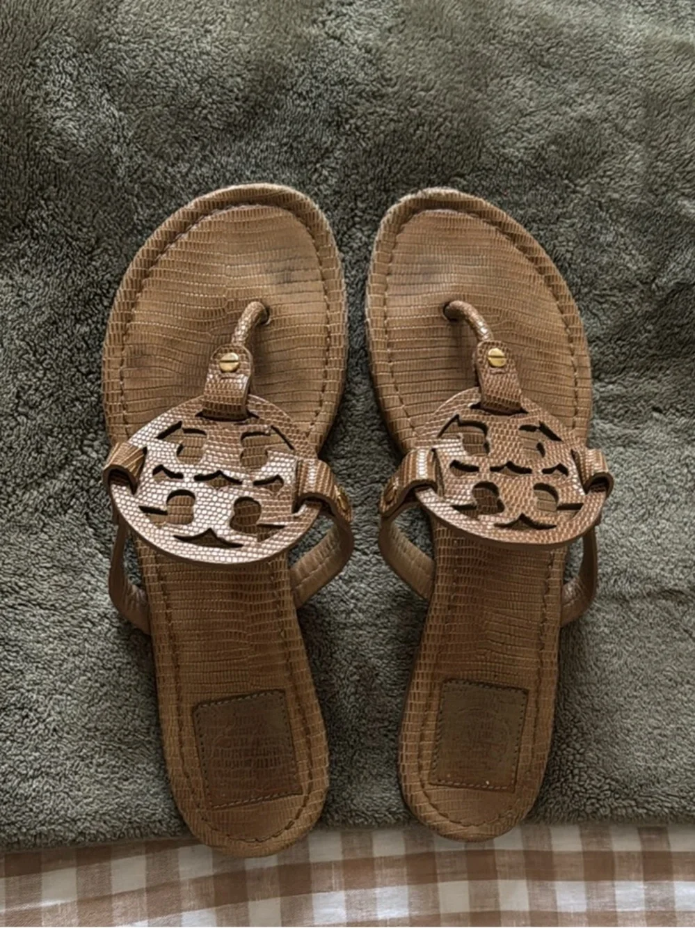 Tory Burch Tan Miller Sandals